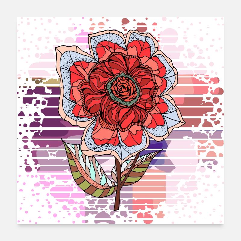 Blume Poster 60x60 cm