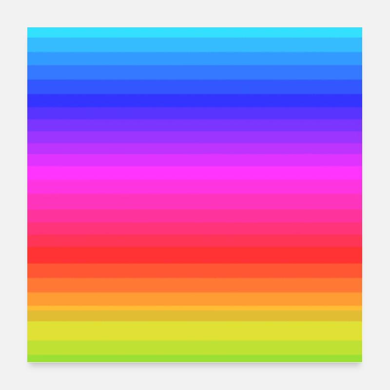 Regnbåge ränder mönster bakgrund Poster 60x60 cm