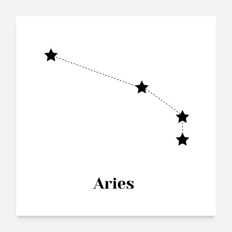 Aries, Bélier Poster 60 x 60 cm
