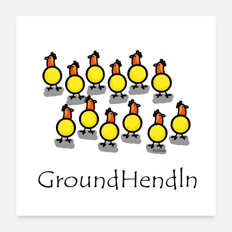 Paraglider Paragliding Mountains Hen Poster 24" x 24" (60x60 cm)