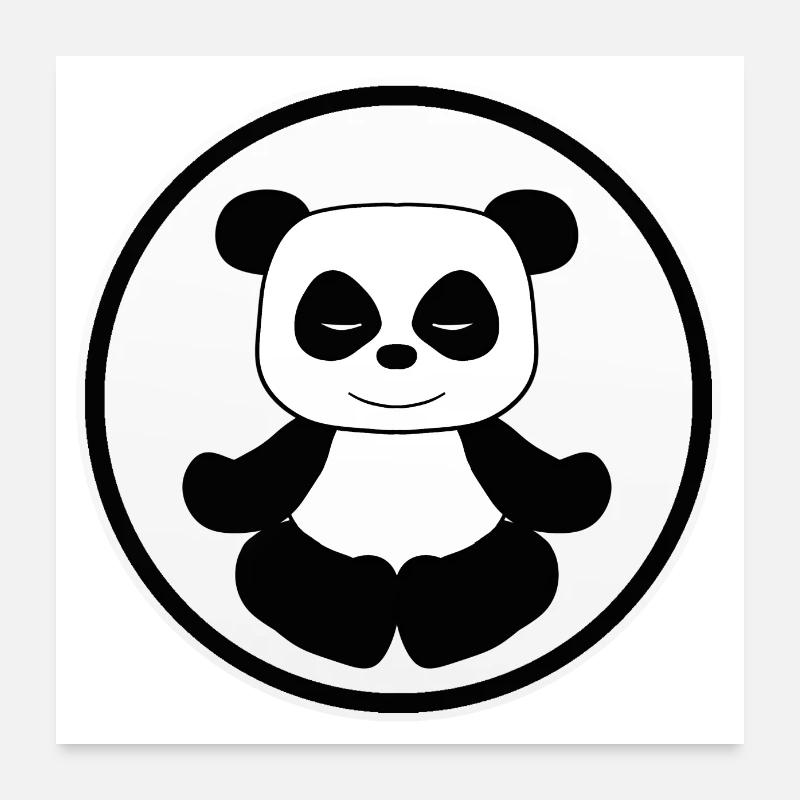 Panda Poster 60 x 60 cm