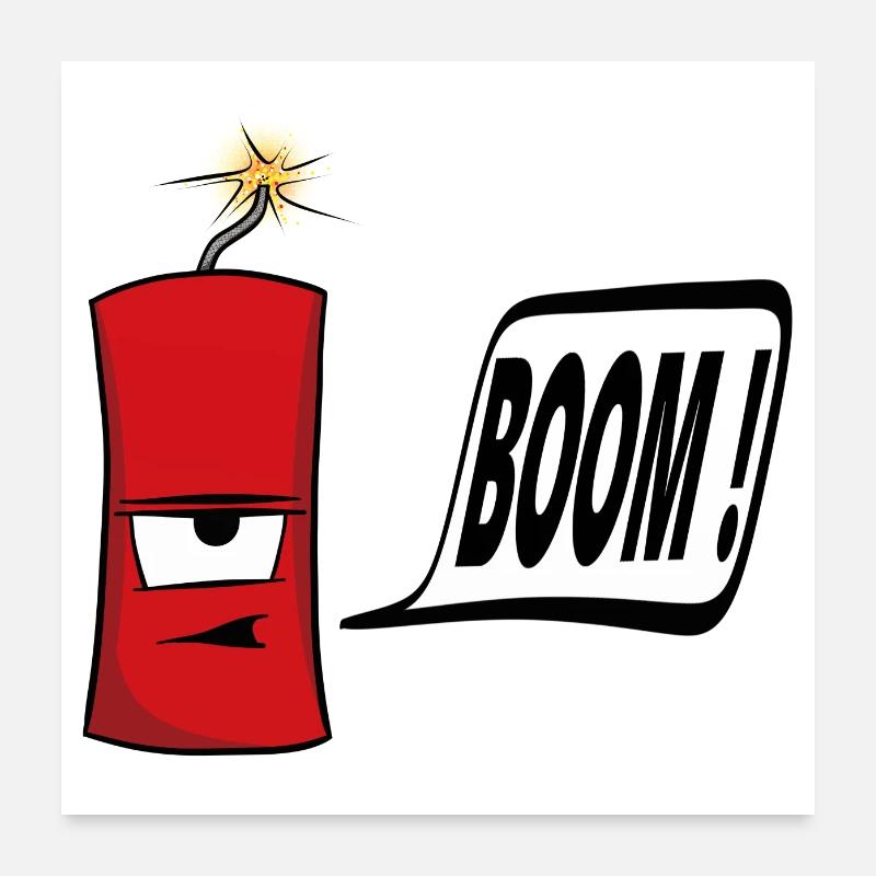 firecracker Poster 24" x 24" (60x60 cm)