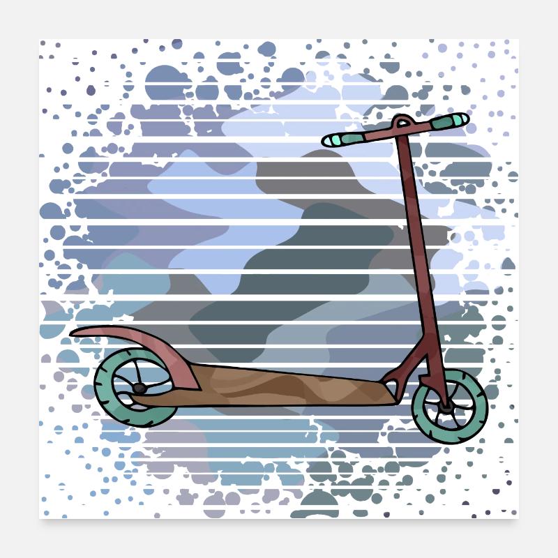 Scooter Poster 60 x 60 cm