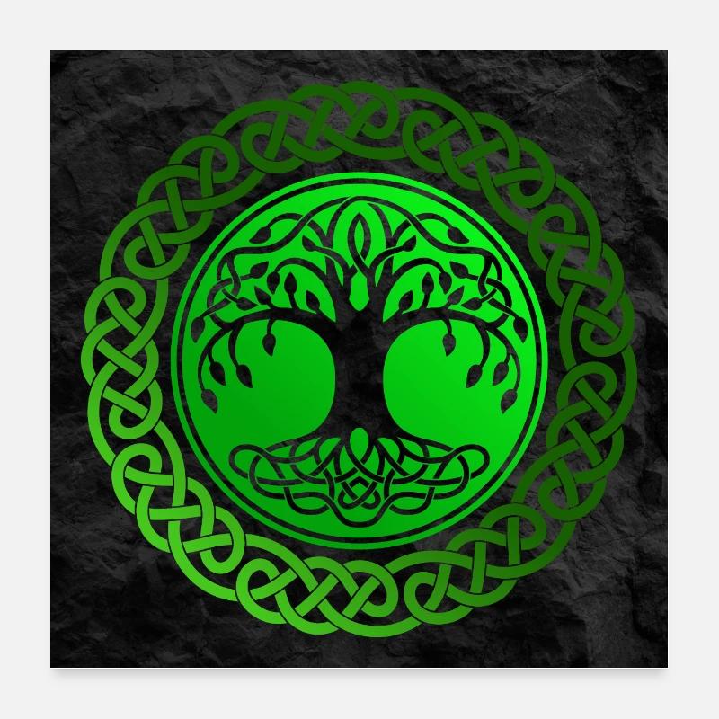 Posters de l’arbre de vie Poster 60 x 60 cm