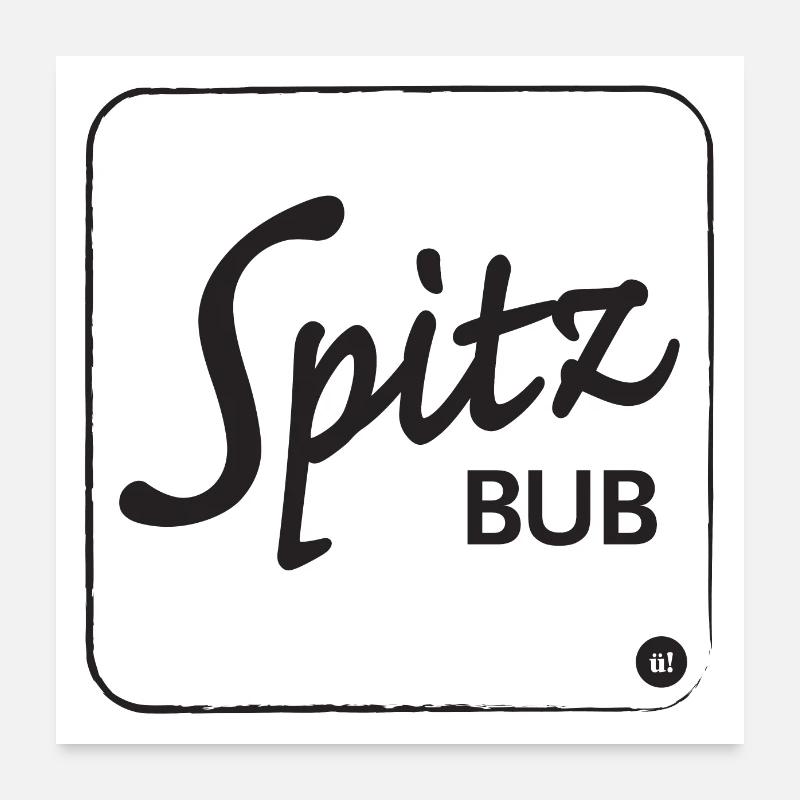 Spitzbube Poster 60x60 cm