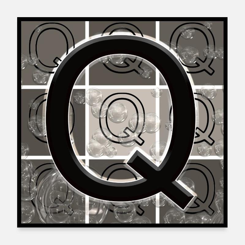 Versal Q Poster 24" x 24" (60x60 cm)