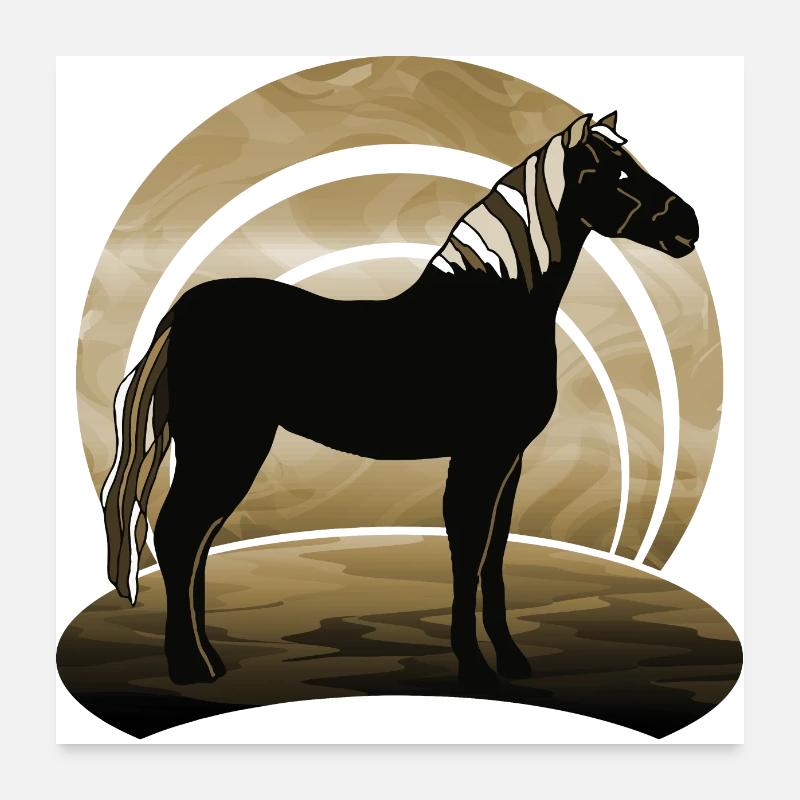 Pferd Poster 60x60 cm