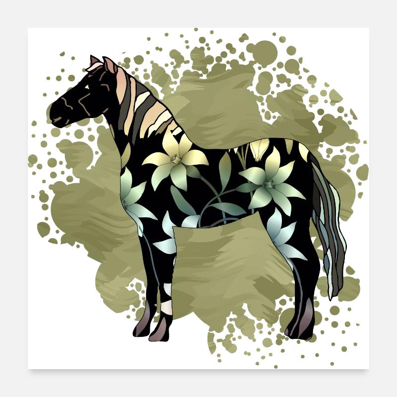 Cheval Poster 60 x 60 cm