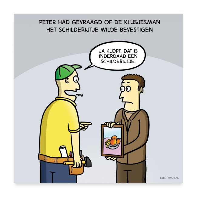 Evert Kwok cartoon 'Schilderijtje'