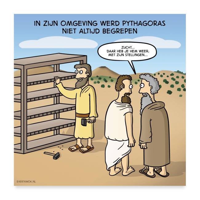 Evert Kwok cartoon 'Pythagoras'
