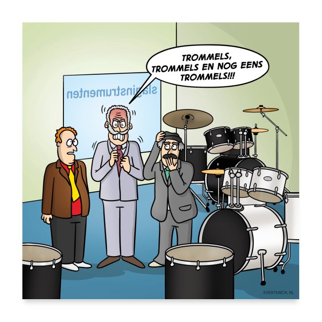 Evert Kwok cartoon 'Trommels'