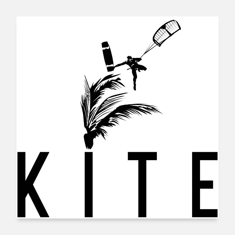 KITER PALME Poster 60x60 cm