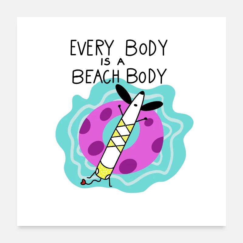 TECKEL BLAIREAU TECKEL AMOUR DAGGEL Poster 60 x 60 cm