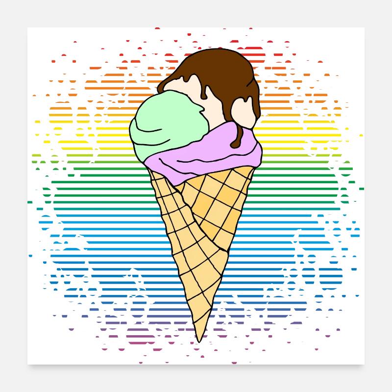 Eis Poster 60x60 cm