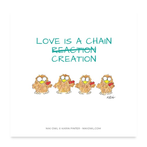 Love is a Chain Creation Poster - Póster 60x60 cm