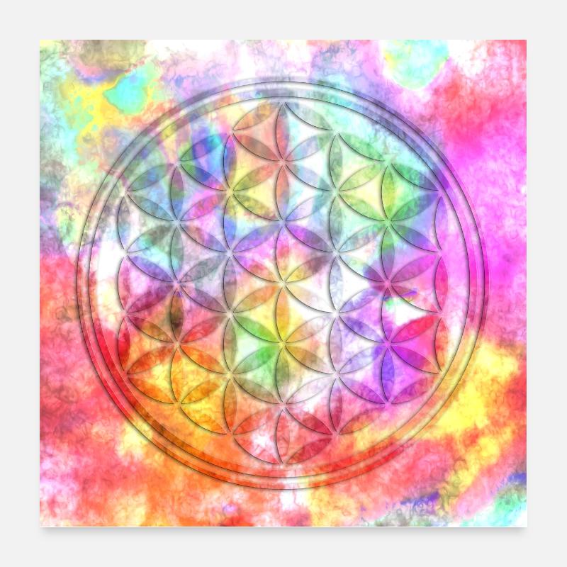Blume Des Lebens - Look Inside 4 Poster Poster 60x60 cm