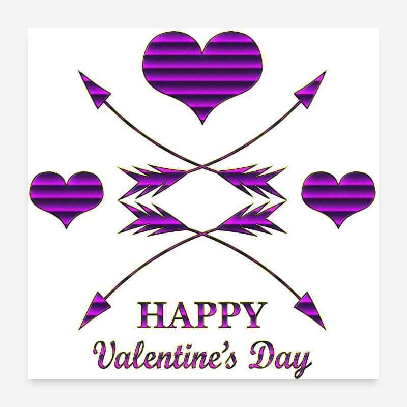 Valentinstag Valentinstag Poster 60x60 cm