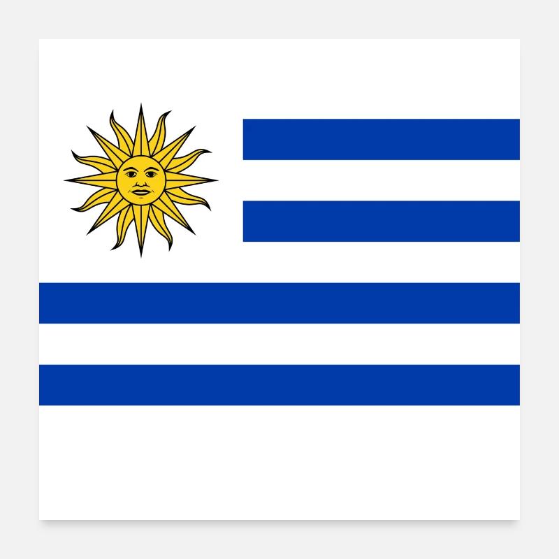 Uruguay Poster 60x60 cm