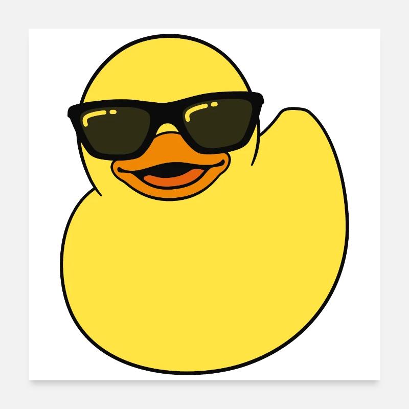 Squeaky duck, rubber duck, a rubber duck, ducks Poster 24" x 24" (60x60 cm)
