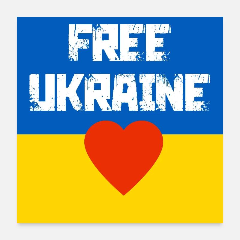 Ukraine Poster 60x60 cm