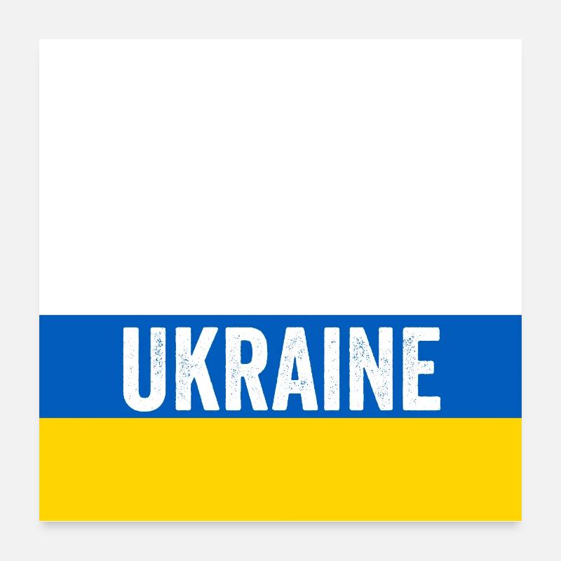 Ukraine - Poster 24" x 24" (60x60 cm) - white