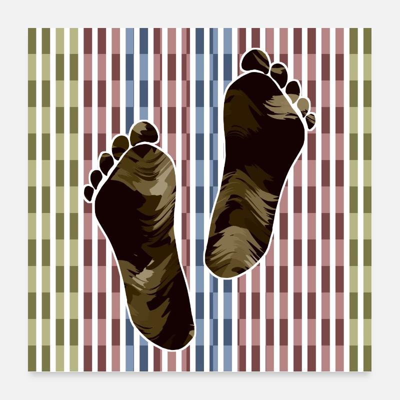 Pieds Poster 60 x 60 cm