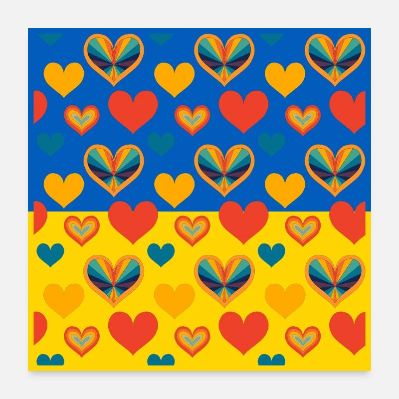 Ukraine - Poster 24" x 24" (60x60 cm) - white