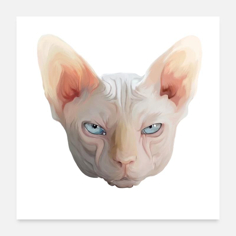 SPHYNX - Poster 24" x 24" (60x60 cm) - white