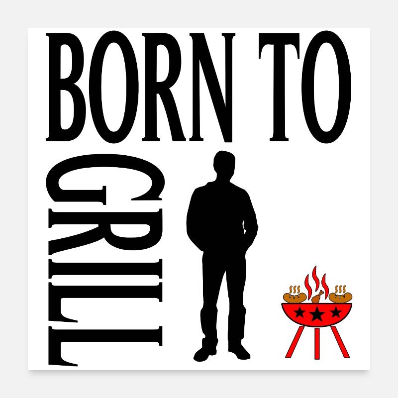 Grill Poster 24" x 24" (60x60 cm)