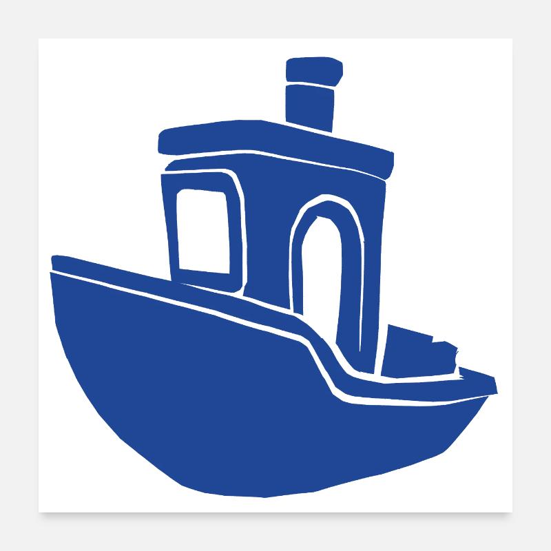 Le Bateau Benchy IV Poster 24" x 24" (60x60 cm)