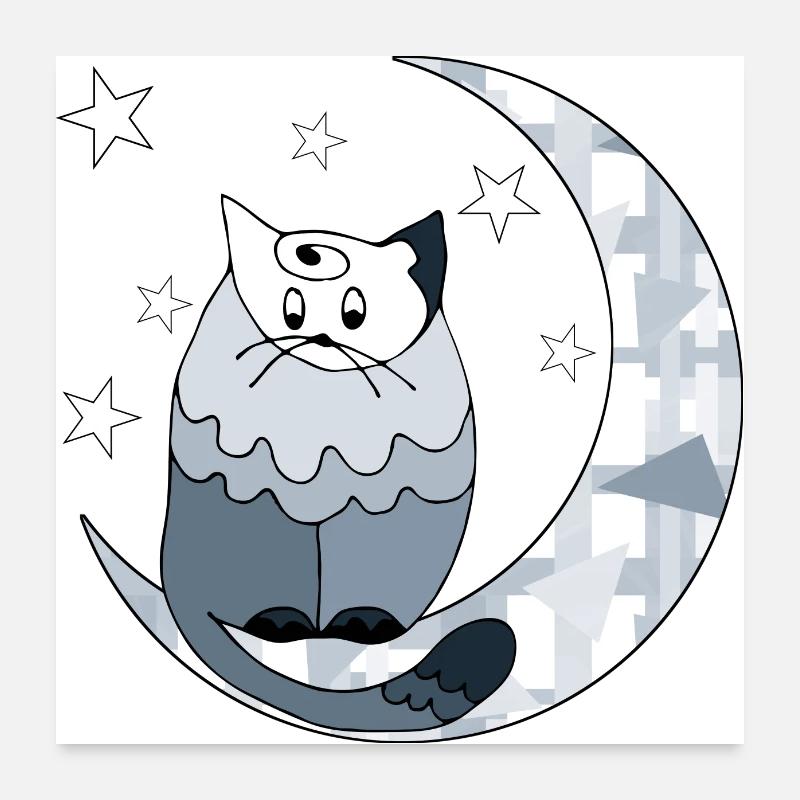 Cat Poster 24" x 24" (60x60 cm)