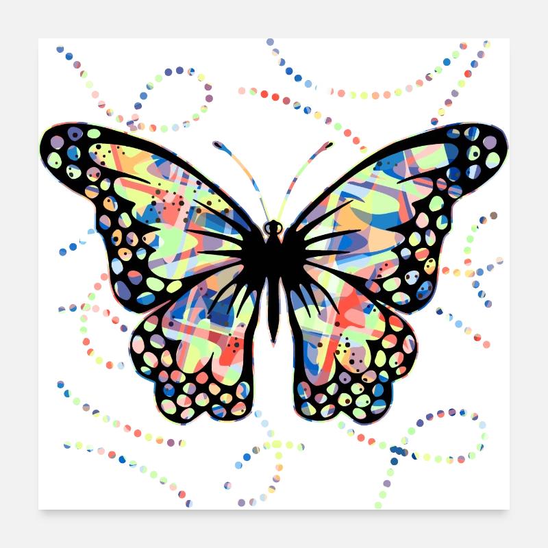 Papillon Poster 60 x 60 cm