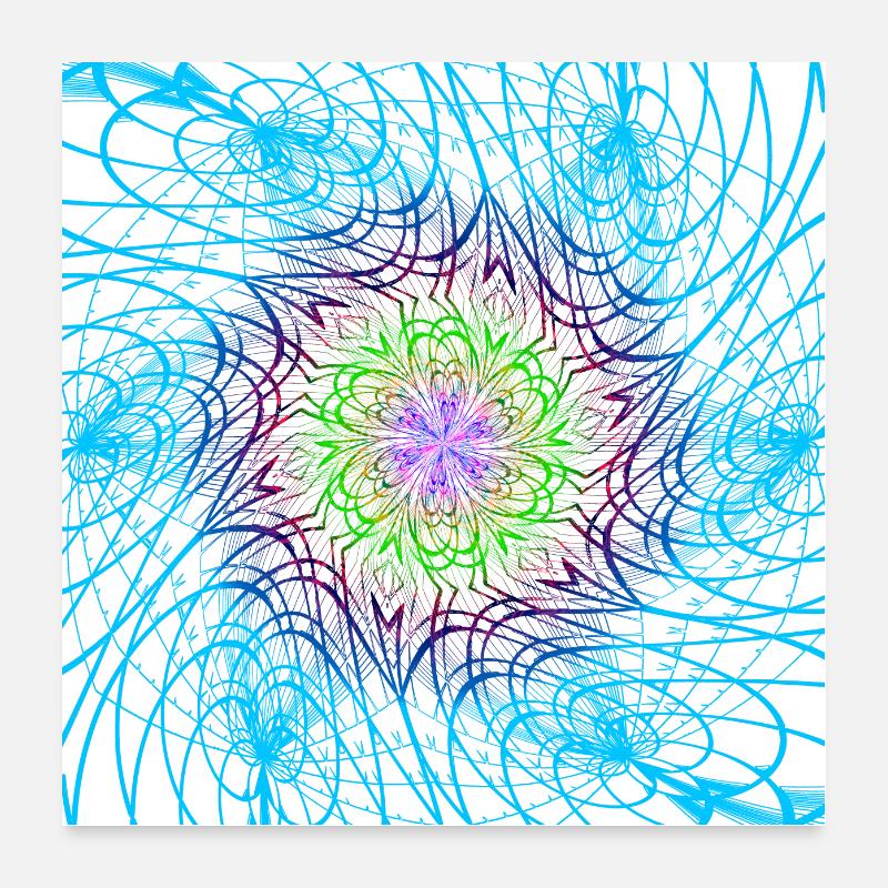 Ascent to a pattern of wisdom Poster 60 x 60 cm