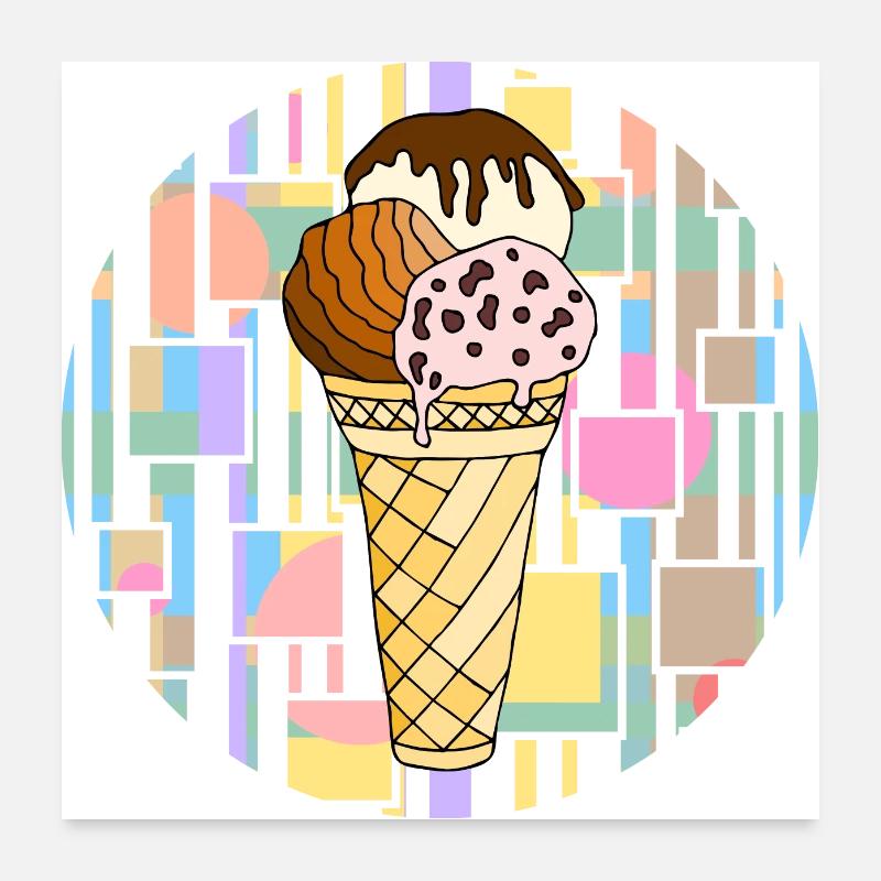 Glace Poster 60 x 60 cm