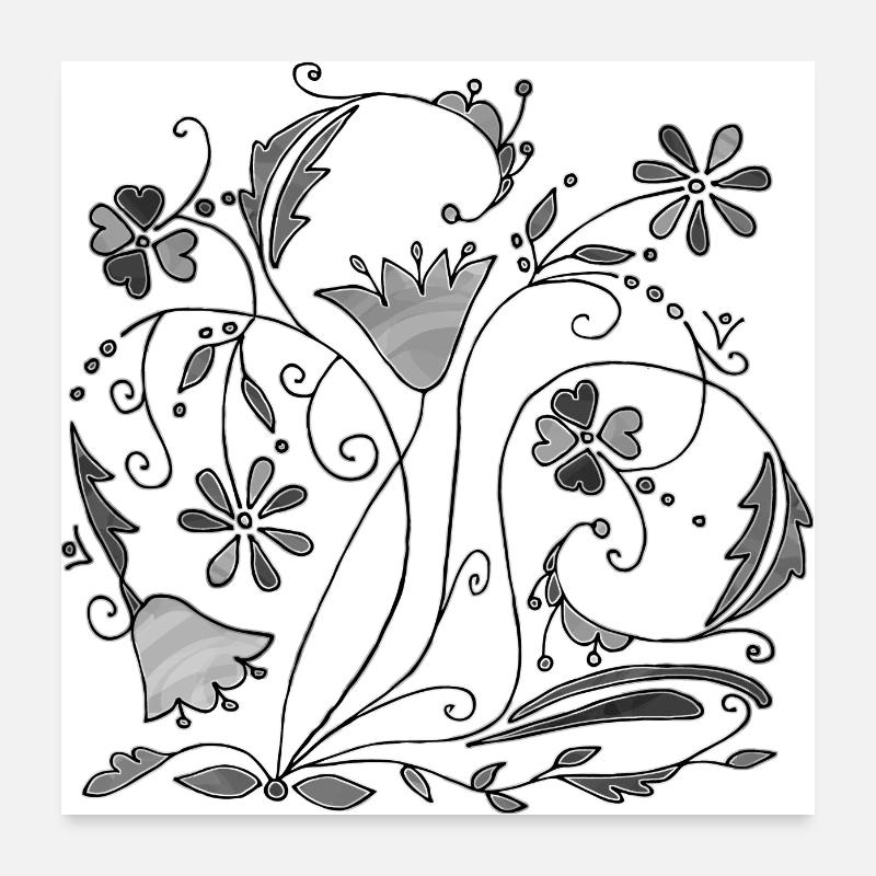 Fleur Poster 60 x 60 cm
