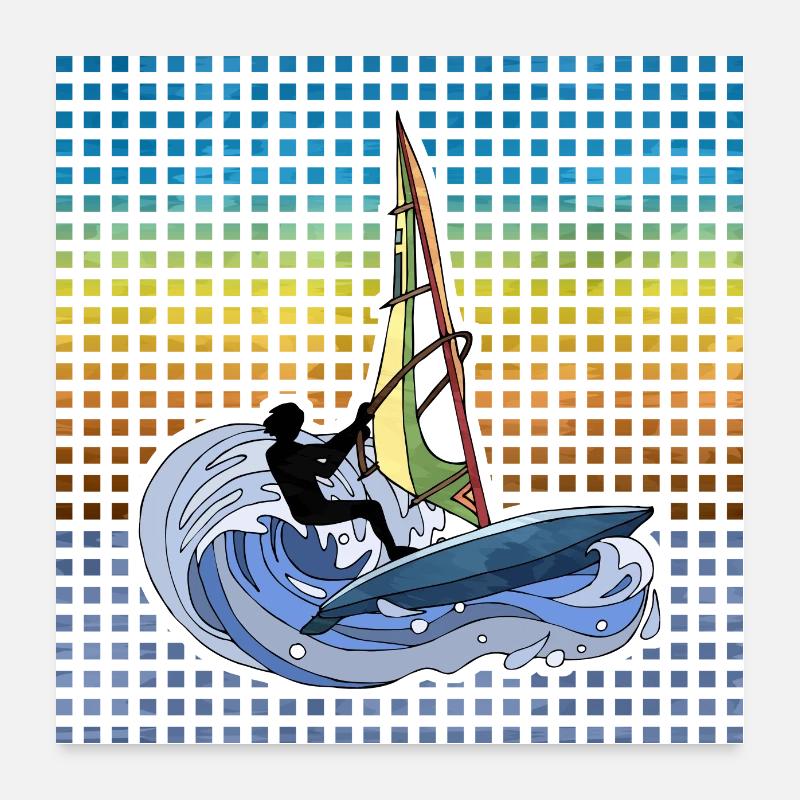 Windsurfen Poster 60x60 cm