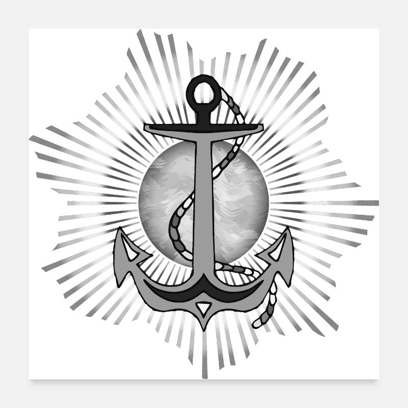 Anchor Poster 24" x 24" (60x60 cm)