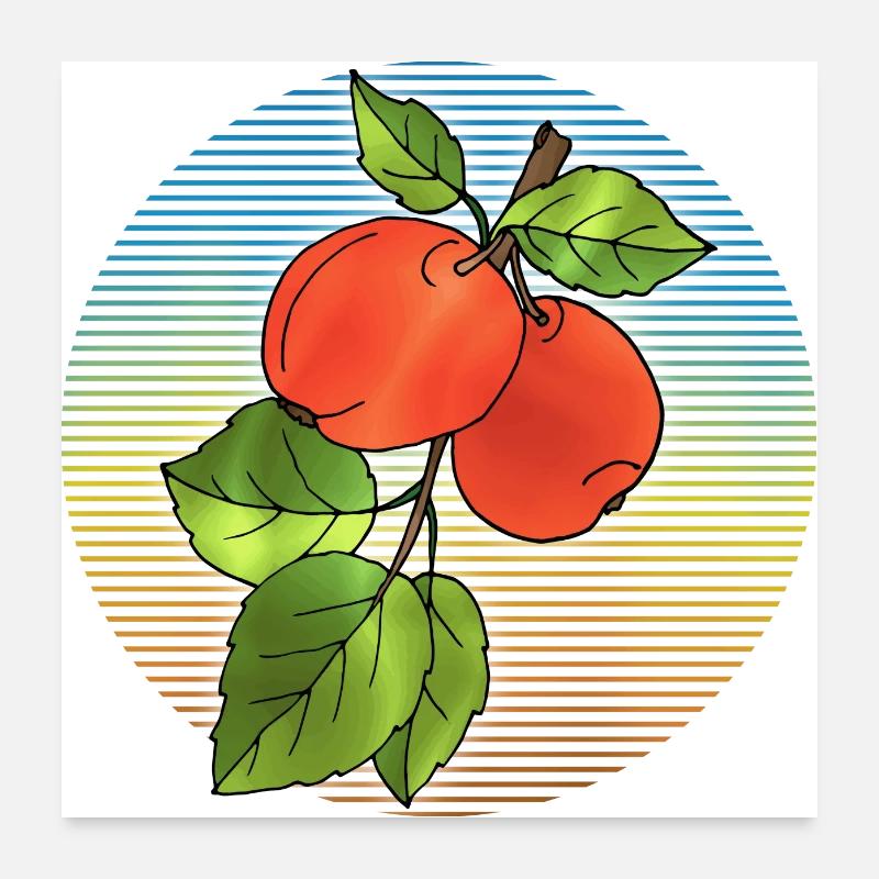 Pommes Poster 60 x 60 cm