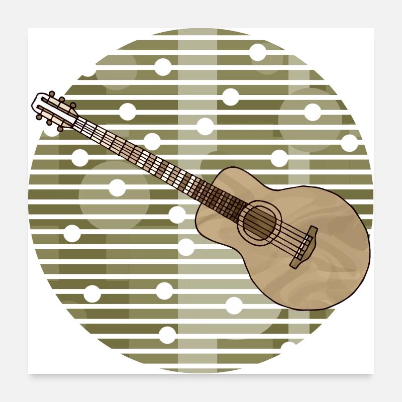 Gitarre Poster 60x60 cm