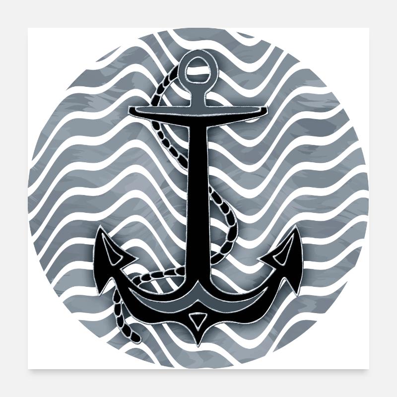 Anker Poster 60x60 cm