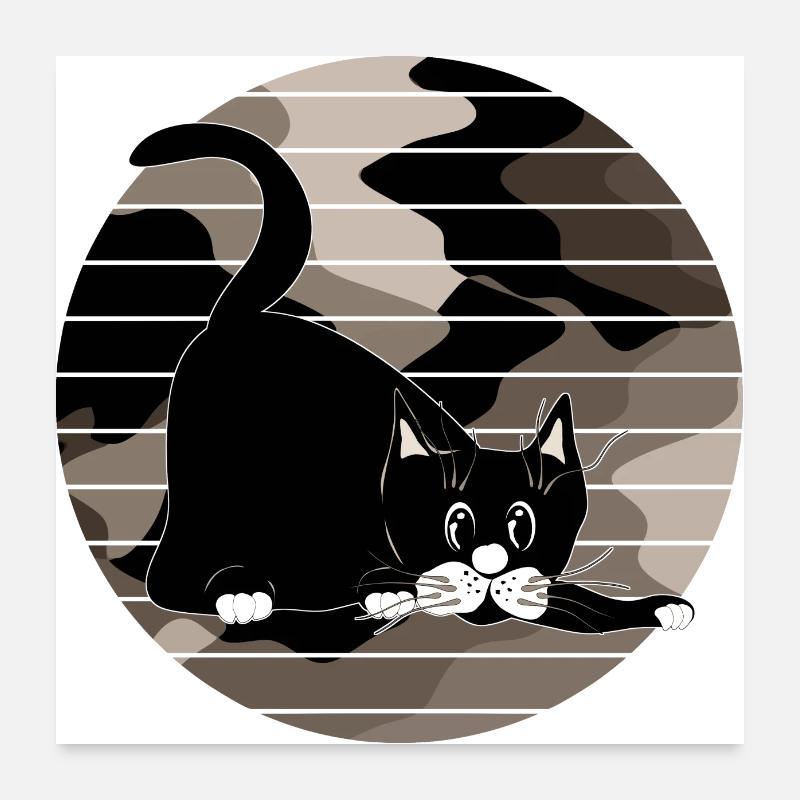 Katze Poster 60x60 cm