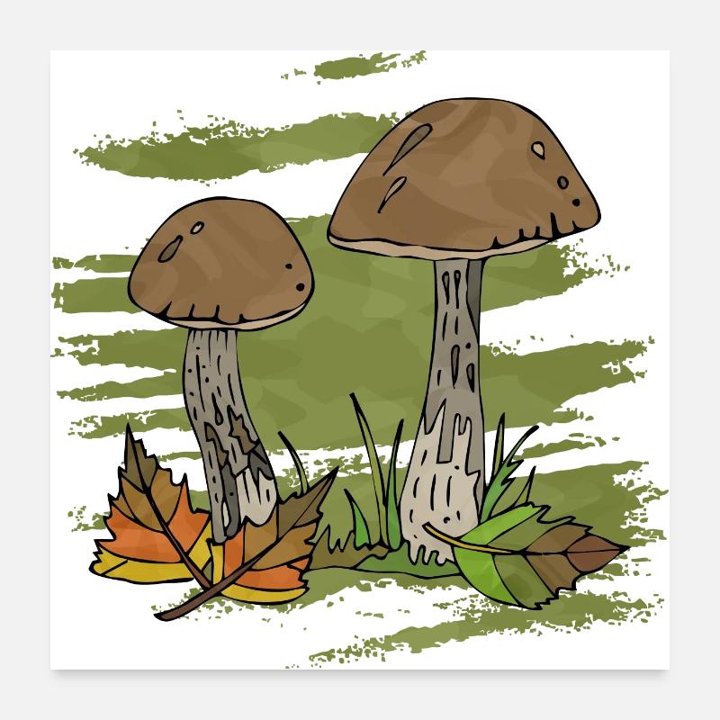 Fungi Poster 24" x 24" (60x60 cm)