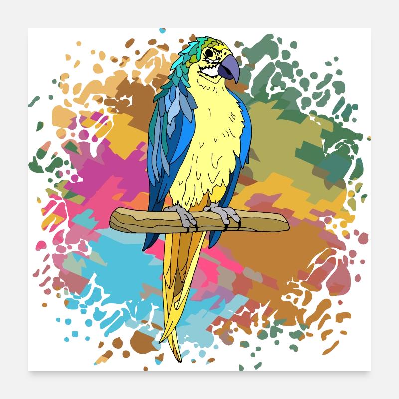 Vogel Poster 60x60 cm