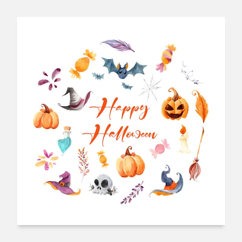 Joyeux halloween Poster 60 x 60 cm