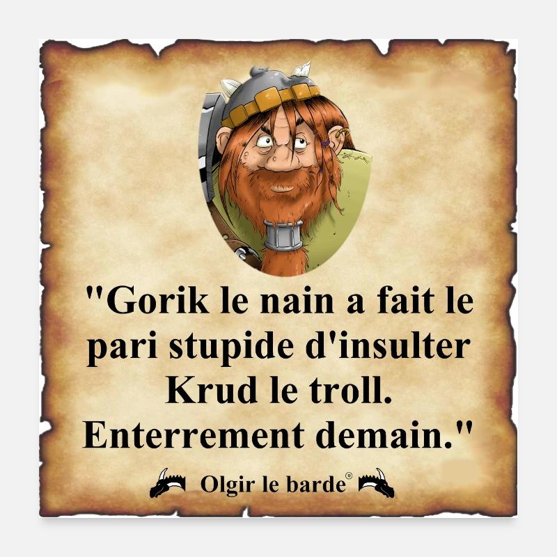 nain pari stupide Poster 60 x 60 cm