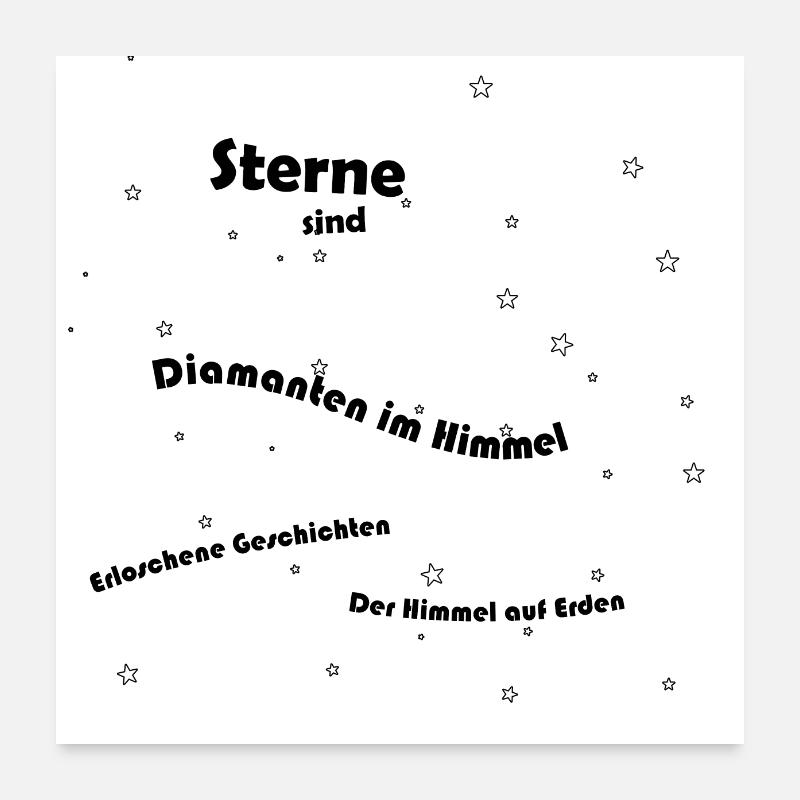 Sterne sind ... Poster 60x60 cm