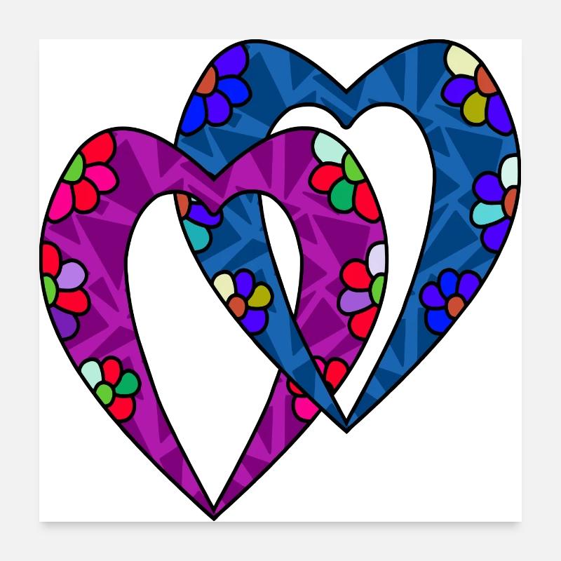 Heart Poster 24" x 24" (60x60 cm)