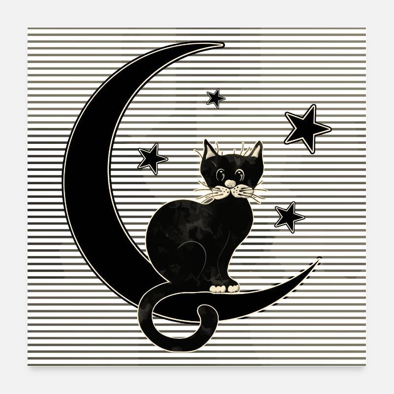 Chat Poster 60 x 60 cm