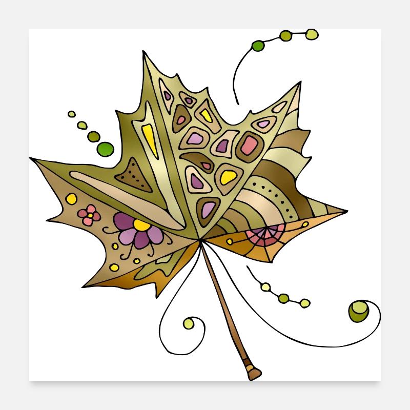 Blatt Poster 60x60 cm