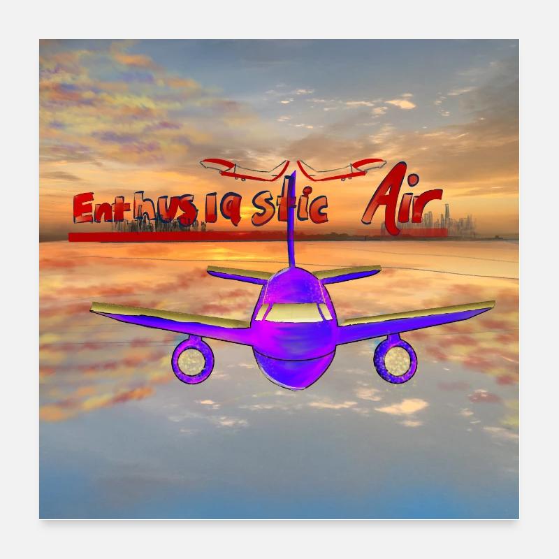 Enthusiastic Air Poster 24" x 24" (60x60 cm)